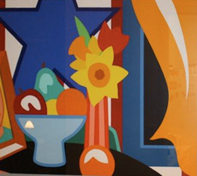 Still Life with Orange Blowing Curtain 1999 Limited Edition Print by Tom Wesselmann