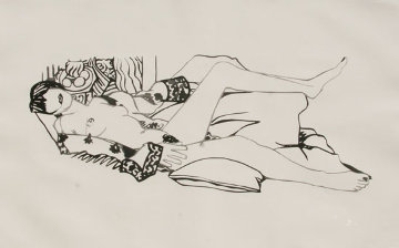 Monica Nude with Matisse 1992 Limited Edition Print - Tom Wesselmann Monica Nude with Matisse 1992 Limited Edition Print - Tom Wesselmann