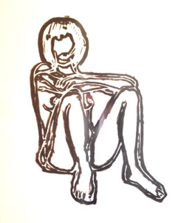 Monica Sitting With Elbows on Knees 1991 Limited Edition Print - Tom Wesselmann Monica Sitting With Elbows on Knees 1991 Limited Edition Print - Tom Wesselmann