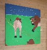 Buffaloes 1981 60x60 Huge Original Painting by Randy Lee White - 1