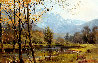 Mountains and Stream 1970 43x33 Original Painting by Albert Whitlock - 0