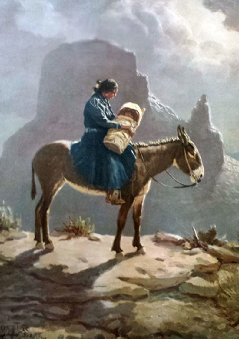 Navajo Madonna 1972 by Olaf Wieghorst