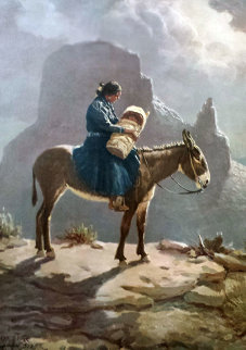 Navajo Madonna 1972 Limited Edition Print - Olaf Wieghorst Navajo Madonna 1972 Limited Edition Print - Olaf Wieghorst