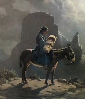 Navajo Madonna 1965 Limited Edition Print - Olaf Wieghorst Navajo Madonna 1965 Limited Edition Print - Olaf Wieghorst