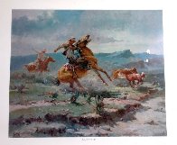 Missing in the Round Up Limited Edition Print by Olaf Wieghorst - 1 Missing in the Round Up Limited Edition Print by Olaf Wieghorst - 1