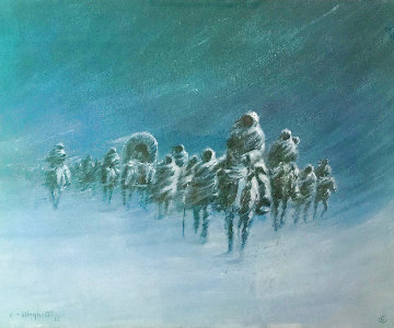 Long Walk of the Navajos 1987 Limited Edition Print - Olaf Wieghorst