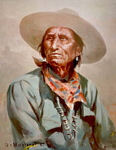 Navajo Portrait Limited Edition Print by Olaf Wieghorst