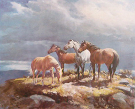 Range Horses AP 1985 Limited Edition Print - Olaf Wieghorst