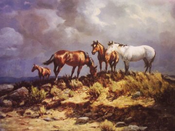 Range Ponies AP Limited Edition Print - Olaf Wieghorst Range Ponies AP Limited Edition Print - Olaf Wieghorst