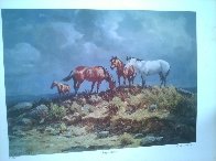 Range Ponies Limited Edition Print by Olaf Wieghorst - 1 Range Ponies Limited Edition Print by Olaf Wieghorst - 1