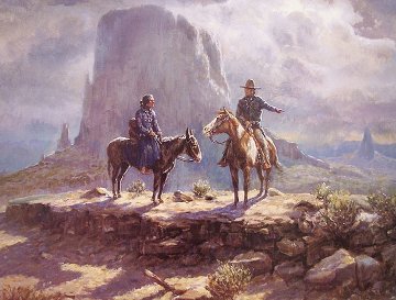 Navajo Family 1986 Limited Edition Print - Olaf Wieghorst Navajo Family 1986 Limited Edition Print - Olaf Wieghorst