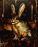 Der Blue Hare Oil 2010 40x30 Original Painting by Edward Walton Wilcox - 0