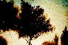 Twin Trees at Twilight 2010 23x27 Original Painting by Edward Walton Wilcox - 3