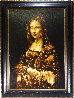 Smoldering Mona 2010 49x37 - Mona Lisa Original Painting by Edward Walton Wilcox - 1