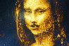 Smoldering Mona 2010 49x37 - Mona Lisa Original Painting by Edward Walton Wilcox - 2