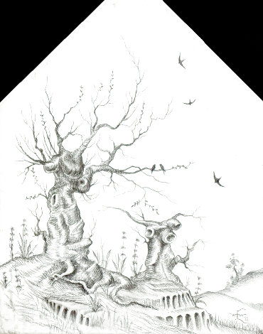 Der Siblin Arboren  2011 12x10 Drawing - Edward Walton Wilcox