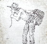 Eel Farmer 2012 10x8 Drawing by Edward Walton Wilcox - 1