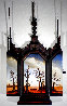 Hovering Mistress Triptych Unique 2005 42x23 Original Painting by Edward Walton Wilcox - 0