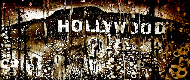 Hollywood Sign Painting -  2006 30x60 - Huge -  Los Angeles, California Original Painting by Edward Walton Wilcox