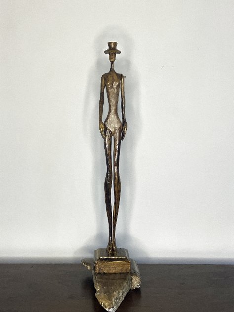 Standing Figure with Hat Bronze Sculpture 2023 22 in Sculpture by Edward Walton Wilcox