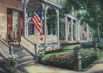 Liberty Street Embellished Limited Edition Print - Gregory Wilhelmi Liberty Street Embellished Limited Edition Print - Gregory Wilhelmi