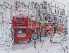London Theater District 9x11 Drawing by Gregory Wilhelmi - 0
