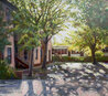 Untitled Street Scene 33x35 - Framed Oil on Canvas Original Painting by Gregory Wilhelmi - 0