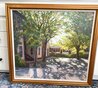 Untitled Street Scene 33x35 - Framed Oil on Canvas Original Painting by Gregory Wilhelmi - 1