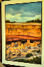 Afternoon At Chaco Canyon 2006 39x27 - New Mexico Original Painting by Gregory Wilhelmi - 1