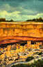 Afternoon At Chaco Canyon 2006 39x27 - New Mexico Original Painting by Gregory Wilhelmi - 2