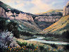 Wind River Canyon 32x42 Original Painting by Gregory Wilhelmi - 0