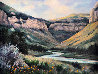 Wind River Canyon 32x42 Original Painting by Gregory Wilhelmi - 3