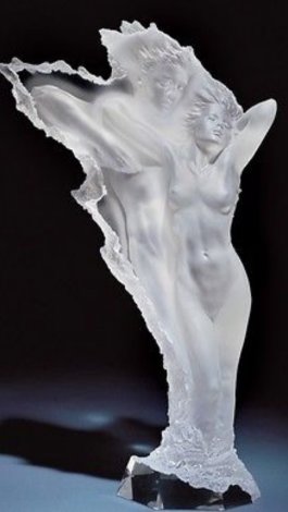 Rhapsody Acrylic Sculpture 27 in - Huge Sculpture - Michael Wilkinson