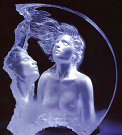 Moonscape II - Aria Acrylic Sculpture 1999 21 in Sculpture - Michael Wilkinson