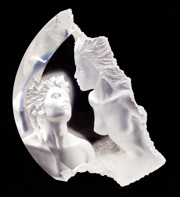 Moonscape I - Terra Luna Acrylic Sculpture 22 in Sculpture by Michael Wilkinson