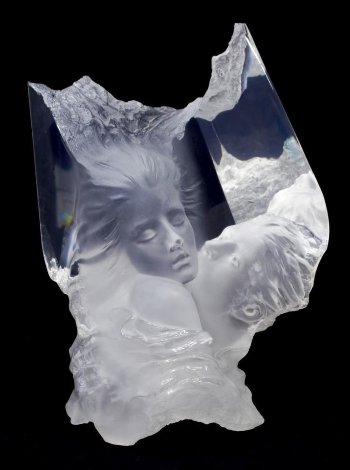 Atlanteans I: Echoes Acrylic Sculpture 1991 18 in Sculpture - Michael Wilkinson