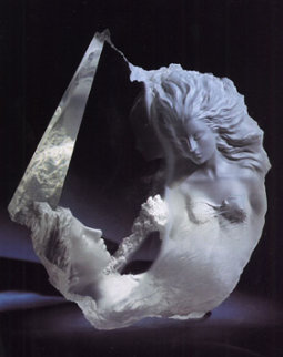 Atlanteans IV Discovery Acrylic Sculpture 1992 20 in Sculpture - Michael Wilkinson