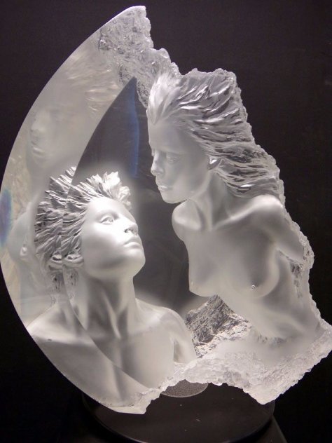 Moonscape: Terraluna  Acrylic Sculpture 1989 20 in Sculpture by Michael Wilkinson