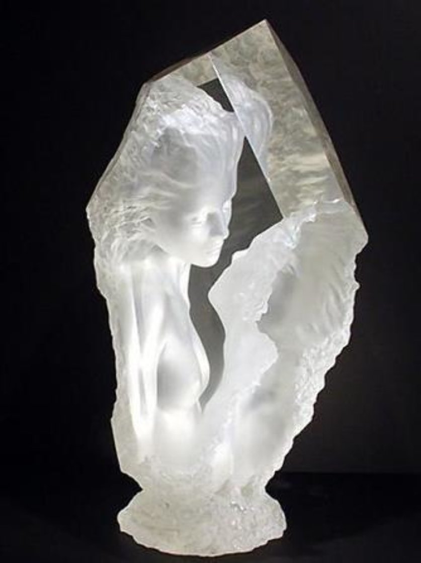 Oracle Acrylic Sculpture 1993 21 in by Michael Wilkinson