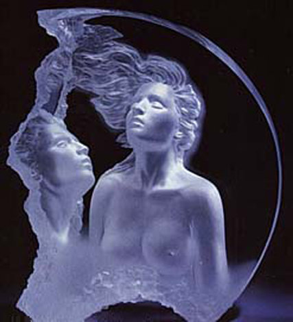 Moonscape II: Aria Acrylic Sculpture 1999 21 in Sculpture - Michael Wilkinson