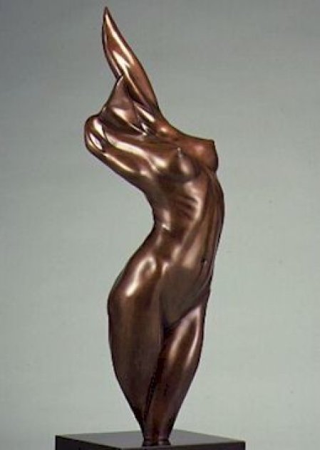 Fire Bronze Sculpture 1984 21 in Sculpture by Michael Wilkinson