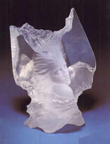 Atlanteans I: Echoes Acrylic Sculpture 1990 16 in Sculpture - Michael Wilkinson