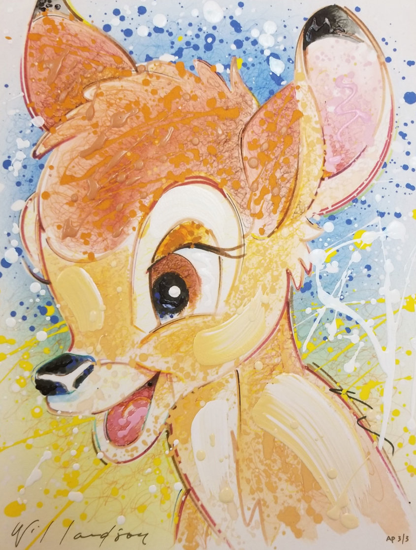 Oh Deer Me (Bambi) AP Embellished Limited Edition Print by David Willardson Oh Deer Me (Bambi) AP Embellished Limited Edition Print by David Willardson