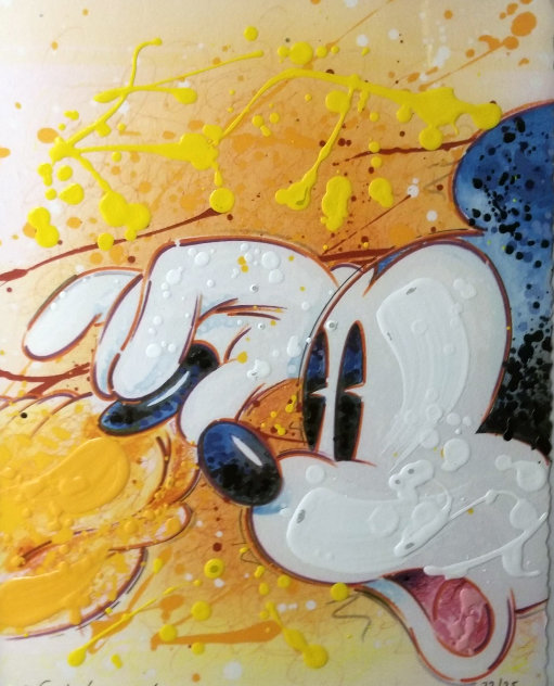 Squeeze Play (Mickey And Pluto) Embellished Limited Edition Print by David Willardson