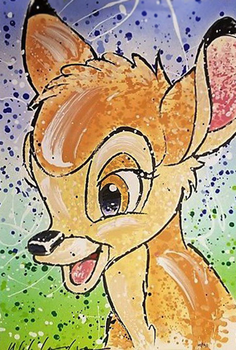 Bambi the Buck Stops Here 2007 Embellished Limited Edition Print by David Willardson