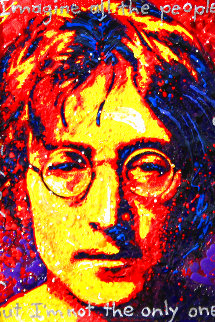 John Lennon Imagine 2009 17x14 Original Painting - David Willardson John Lennon Imagine 2009 17x14 Original Painting - David Willardson