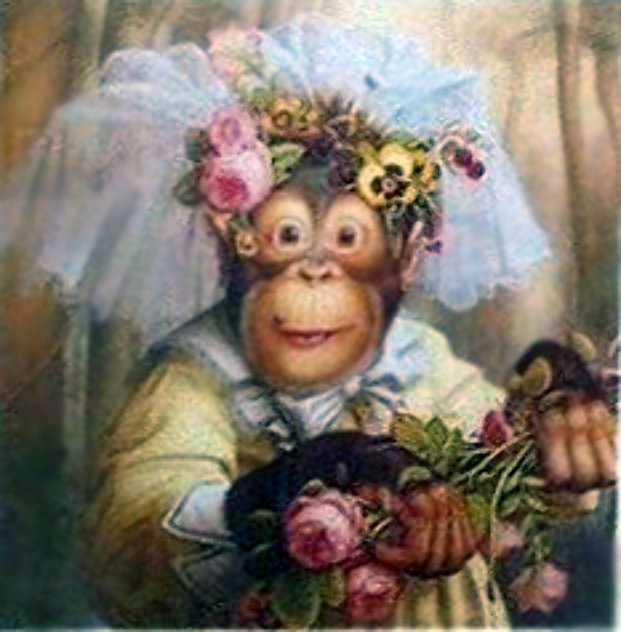Cookie As a Pretend Bride Limited Edition Print by Donald Roller Wilson