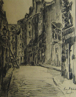 Rue St. Meddard Paris 22 Drawing - Wilson Silsby Rue St. Meddard Paris 22 Drawing - Wilson Silsby