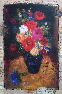 Floral Splendor 24x32 Original Painting - Tanya Wissotzky Floral Splendor 24x32 Original Painting - Tanya Wissotzky