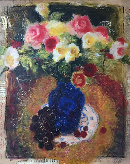 Bouquet of Life 32x28 Original Painting - Tanya Wissotzky